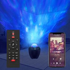 Luce di proiezione a LED Connessione Bluetooth Telecomando Luce d'atmosfera RGB Musica Luce notturna