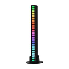RGB Controllo del suono Rhythmic Response Lights Music Ambient LED Pick-up Lights Ricarica (16 luci nere)