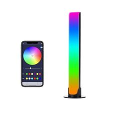 RGB Controllo del suono Rhythmic Response Lights Music Ambient LED Pick-up Lights Ricarica (Aggiornamento + APP Black)