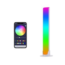 RGB Controllo del suono Rhythmic Response Lights Music Ambient LED Pick-up Lights Plug-in (Aggiornamento + APP Bianco)
