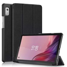 Per Lenovo Tab M9 TB-310FU Custodia per tablet in pelle pieghevole a 3 pieghe (nera)