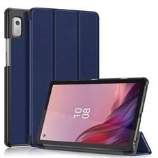 Per Lenovo Tab M9 TB-310FU Custodia per tablet in pelle pieghevole a 3 pieghe (blu scuro)
