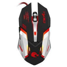 HXSJ S100 Mouse da gioco cablato luminoso colorato a 6 tasti