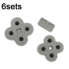Per Nintendo Dual Screen Lite 6set Pad in gomma conduttiva Tasti adesivi in ​​silicone morbido