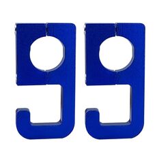 Gancio per casco multifunzionale in lega di alluminio tipo 69 da 2 pezzi (blu)
