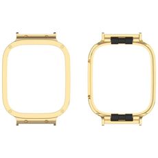 Per Xiaomi Redmi Watch 3 / Mi Watch Lite 3 Custodia protettiva per orologio con telaio in metallo (oro)