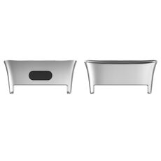 Per Xiaomi Redmi Watch 3 / Mi Watch Lite 3 1 paio di connettori per cinturino in metallo (argento)