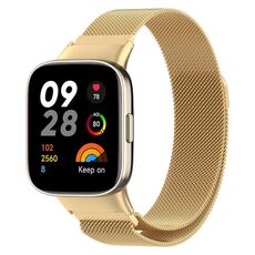 Per Xiaomi Redmi Watch 3 / Mi Watch Lite 3 cinturino in metallo milanese (oro)