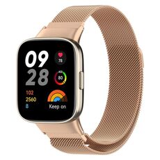 Per Xiaomi Redmi Watch 3 / Mi Watch Lite 3 cinturino in metallo milanese (oro rosa)