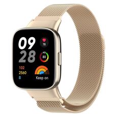 Per Xiaomi Redmi Watch 3 / Mi Watch Lite 3 cinturino in metallo milanese (champagne)