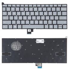 Tastiera versione USA con pulsante di accensione per Microsoft Surface Laptop Go 1934 (grigio)