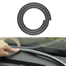 N856 Modello in fibra di carbonio Guarnizione in elastomero per auto Striscia di gomma Quadro strumenti A prova di perdite Antipolvere Insonorizzato Universale