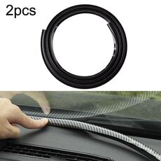 2 pz N856 No Fibre Modello Auto Guarnizione In Elastomero Striscia di Gomma Cruscotto A Tenuta Antipolvere Insonorizzata Universale
