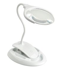 TS-9006 2.25X / 5X Lente d'ingrandimento da scrivania con luce a LED a due marce ricaricabile tramite USB