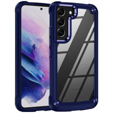 Per Samsung Galaxy S23 + 5G Custodia morbida in TPU trasparente per PC antiurto (blu)