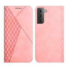 Per Samsung Galaxy S23 + 5G Diamond Splicing Skin Feel Custodia magnetica per telefono in pelle (oro rosa)