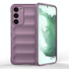 Per Samsung Galaxy S23 + 5G Magic Shield TPU + Custodia per telefono in flanella (viola)