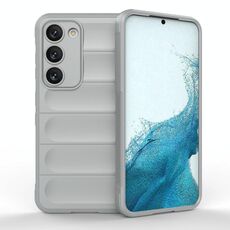 Per Samsung Galaxy S23 5G Magic Shield TPU + Custodia per telefono in flanella (grigio)