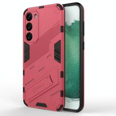 Per Samsung Galaxy S23 + 5G Punk Armor 2 in 1 PC + TPU antiurto per telefono con supporto invisibile (rosso chiaro)