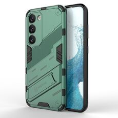 Per Samsung Galaxy S23 5G Punk Armor 2 in 1 PC + TPU antiurto per telefono con supporto invisibile (verde)