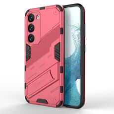 Per Samsung Galaxy S23 5G Punk Armor 2 in 1 PC + TPU antiurto per telefono con supporto invisibile (rosso chiaro)
