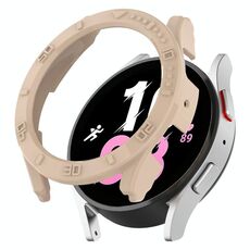 Per Samsung Galaxy Watch5 / Watch4 44 mm Custodia protettiva per PC con copertura a metà con scala (rosa chiaro)