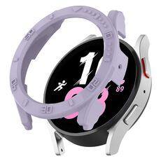 Per Samsung Galaxy Watch5 / Watch4 44 mm Custodia protettiva per orologio per PC a mezza copertura con scala (viola)