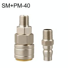 LAIZE SM + PM-40 10 pezzi connettore pneumatico autobloccante tipo C a montaggio rapido
