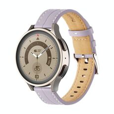 Cinturino per orologio in pelle scanalata insolita da 20 mm (viola)