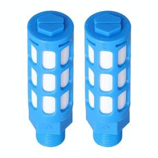 Silenziatore pneumatico in plastica LAIZE, calibro: 4 punti (blu)