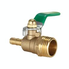 Raccordo per tubo pneumatico LAIZE Valvola a sfera in ottone ispessito, dimensioni: 4 punte esterne 8 mm