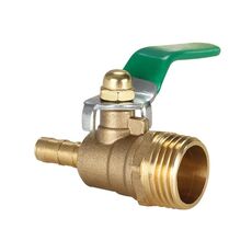 Raccordo per tubo pneumatico LAIZE Valvola a sfera in ottone ispessito, dimensioni: 4 punte esterne 12 mm
