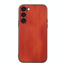 Per Samsung Galaxy S23+ 5G Custodia per telefono in PU con trama di mucca gialla (marrone)