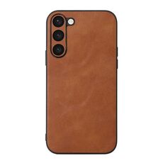 Per Samsung Galaxy S23 + 5G Custodia per telefono in pelle bovina Texture PU (marrone)