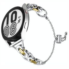 Cinturino per orologio stile B con catena a perline a cerchio singolo da 20 mm (oro argento)