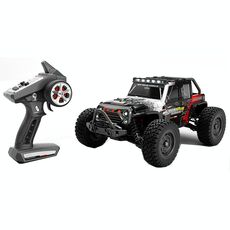 JJR/C Q117C Wrangler fuoristrada ad alta velocità senza spazzole a fondo scala per auto telecomandata (nero rosso)