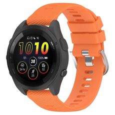 Per Garmin Forerunner 265 22 mm cinturino in silicone tinta unita (arancione)