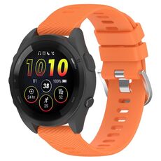 Per Garmin Forerunner 265S cinturino in silicone tinta unita da 18 mm (arancione)