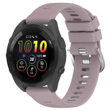 Cinturino in silicone tinta unita da 18 mm per Garmin Forerunner 265S (Roland viola)
