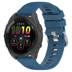 Per Garmin Forerunner 265S cinturino in silicone tinta unita da 18 mm (blu)