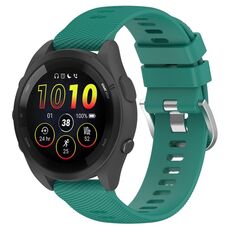 Per Garmin Forerunner 265S cinturino in silicone tinta unita da 18 mm (verde pino)