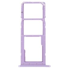 Per Samsung Galaxy M04 SM-M045F Vassoio per scheda SIM originale + Vassoio per scheda SIM + Vassoio per scheda Micro SD (Viola)