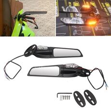 Spoiler per specchietto retrovisore ad ala del vento fisso con modifica della moto leggera