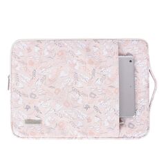 G4-89 Custodia per tablet in PU Custodia per laptop con manico telescopico, dimensioni: 11 pollici (rosa chiaro)