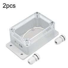 2 pezzi interruttore parte modificata IP66 guscio impermeabile trasparente foro superiore PG7 + porta di cablaggio