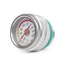 Per Kawasaki Vulcan 650 Termometro misuratore olio motore moto modificato (argento)