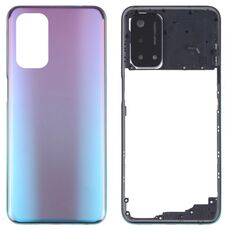 Per OPPO A93 5G Coperchio posteriore della batteria con cornice centrale (blu)