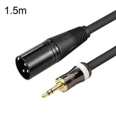 Cavo audio per microfono con scheda audio maschio da 3,5 mm a Caron, lunghezza: 1,5 m