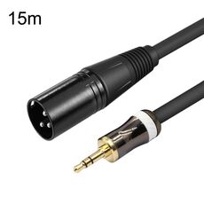 Cavo audio per microfono con scheda audio maschio da 3,5 mm a Caron, lunghezza: 15 m