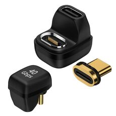 Convertitore da 40 GB con gomito a forma di U con adattatore magnetico di tipo C/USB-C